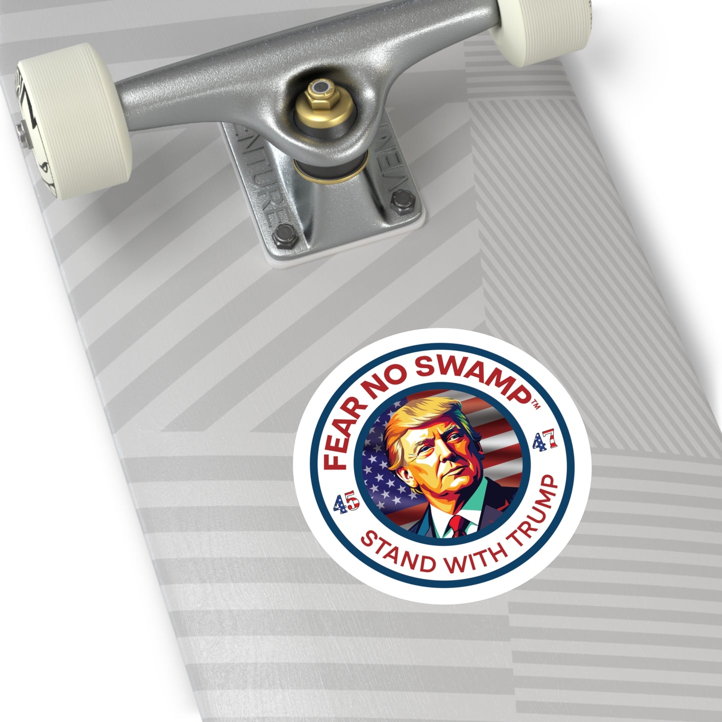 FEAR NO SWAMP STAND WITH TRIUMP Beautiful Limited Edition Vinyl sticker available in four sizes