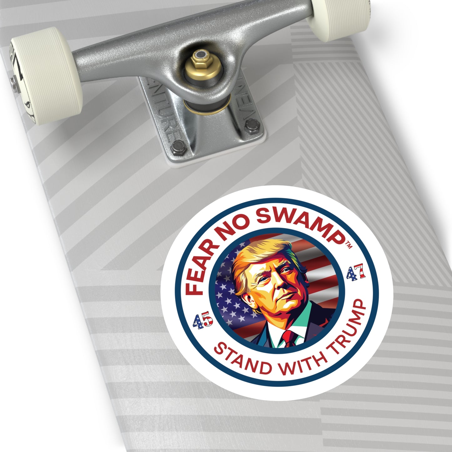 FEAR NO SWAMP STAND WITH TRIUMP Beautiful Limited Edition Vinyl sticker available in four sizes